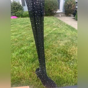 Knee High mesh pumps